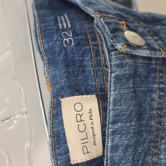 Pilcro Dark Blue Flare Jeans - Picture 3 of 8